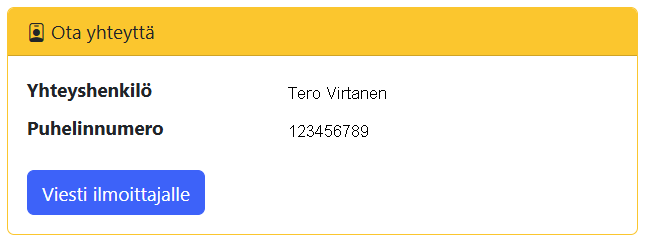 Myyjän tiedot