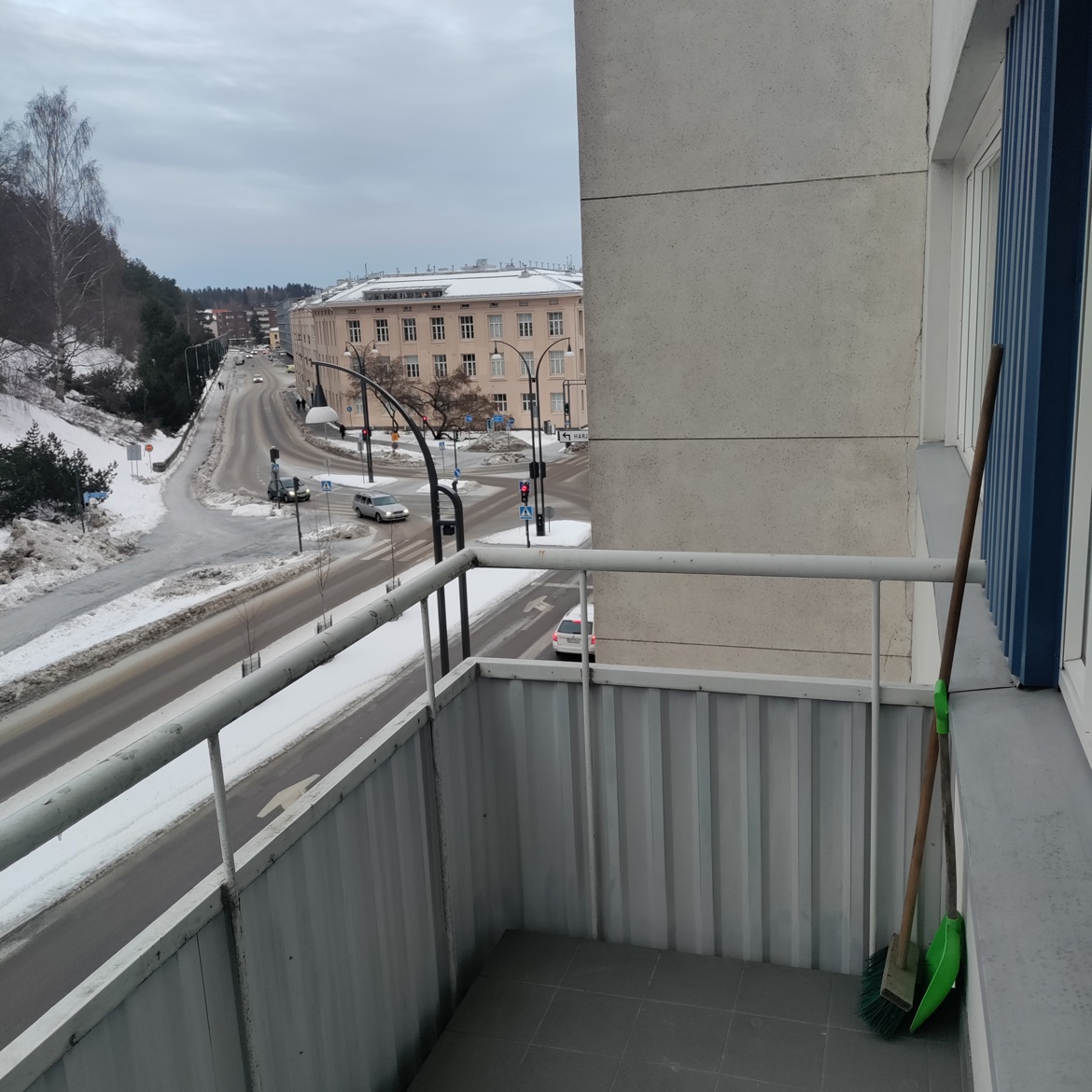 Asuinhuoneiston pohjapiirros,Yliopistonkadun varrella.